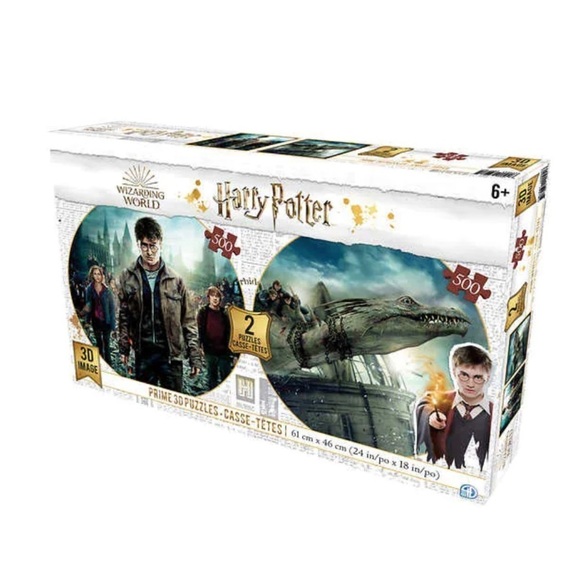 New! Harry Potter Lenticular 3D Puzzles – Twin Pack Disney Version - Picture 1 of 2